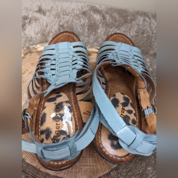 Baretraps Teal Ivania Leather Sandals Size 9.5 M - Picture 10 of 11